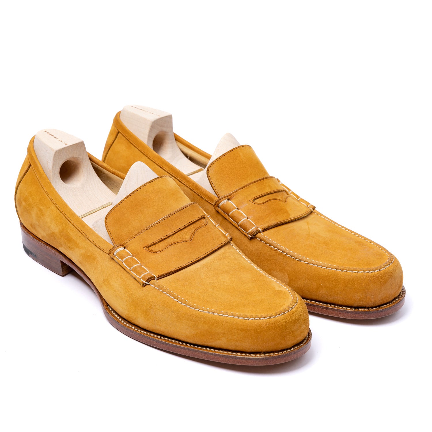 Loafer "Beefroll Casual Penny" aus Nubuk-Kalbsleder - reine Handarbeit